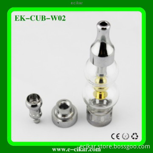 NEWEWEST pyrex glass bulb atomizer globe e-cigs EK-CUB-W02